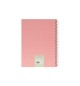 Caderno Espiral A5 Pautado LACES Rosa 80Fls 1un