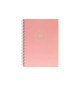 Caderno Espiral A5 Quadriculado LACES Rosa 80Fls 1un