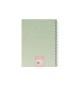 Caderno Espiral A5 Quadriculado LACES Verde 80Fls 1un