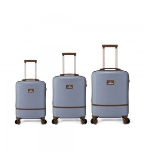 Malas Viagem com Trolley Cabine Média Grande Azul 3un