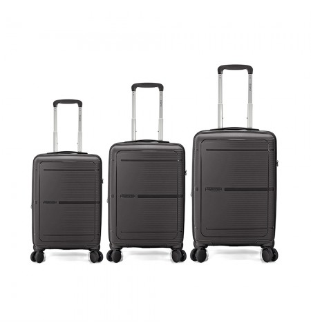 Malas Viagem com Trolley Cabine Média Grande PP Preto 3un