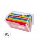 Pasta Classificadora com Fole PP A5 Transparente
