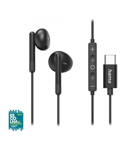 Auriculares USB-C Classy Preto