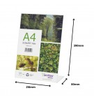 Expositor Mesa 080x210x290mm A4 em L Vertical