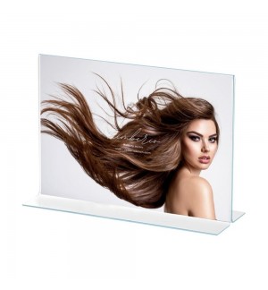 Expositor Porta Folhetos 2 Faces A3 em T Horizontal