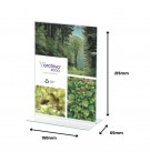 Expositor Mesa 065x150x215mm A5 em T Vertical