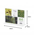 Expositor Mesa 085x300x215mm A4 em T Horizontal