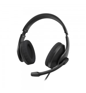 Headset Hama HS-USB300 V2 USB-A Preto