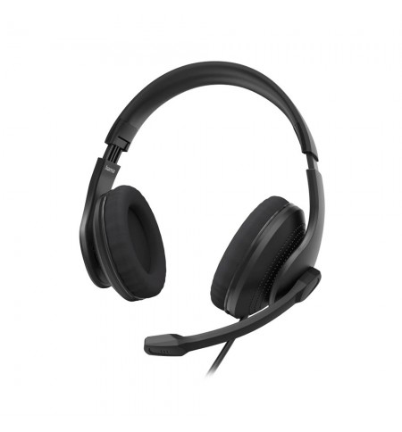 Headset Hama HS-USB300 V2 USB-A Preto