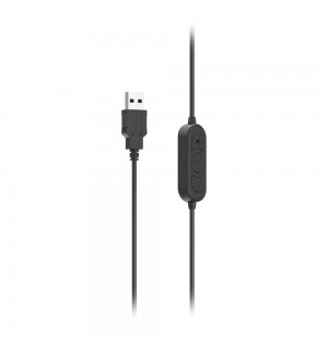 Headset Hama HS-USB300 V2 USB-A Preto