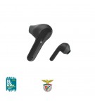 Auriculares Bluetooth Earbuds Freedom Light Benfica Preto