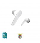 Auriculares Bluetooth Earbuds Freedom Light Benfica Branco