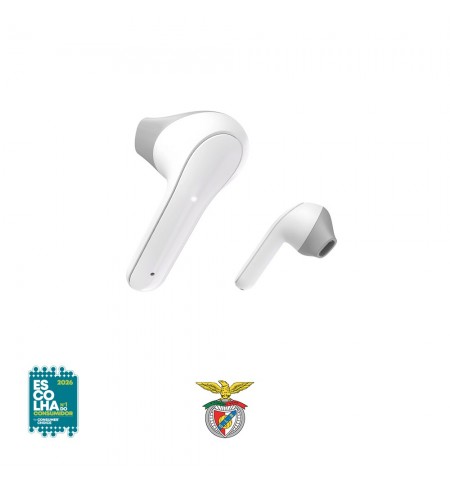 Auriculares Bluetooth Earbuds Freedom Light Benfica Branco