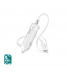 Carregador Isqueiro Auto Lightning 5W 1m Branco