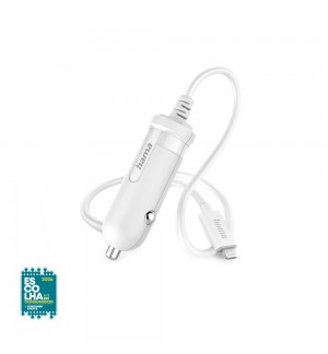 Carregador Isqueiro Auto Lightning 5W 1m Branco
