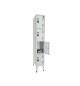 Cacifos Metálicos Simples 4 Cacifos 300x500x1900mm Cinza