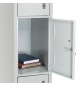 Cacifos Metálicos Simples 4 Cacifos 300x500x1900mm Cinza