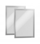 Moldura Adesiva A4 Duraframe 4872-23 Prata 2un