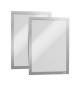 Moldura Adesiva A4 Duraframe 4872-23 Prata 2un