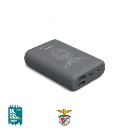 Powerbank 10000mAh PowerPack Supreme 10HD Benfica Cinza