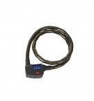 Cadeado 15mm Preto Bicicleta / Mota com Código Dígitos