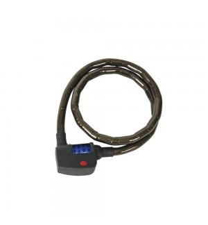 Cadeado 15mm Preto Bicicleta / Mota com Código Dígitos