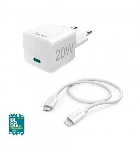 Carregador Lightning 20W Cabo 1m Branco