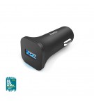 Carregador Isqueiro Auto USB-A 6W Preto