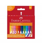 Lápis de Cera 12 Cores Faber-Castell Grip
