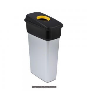 Contentor 70L Cinza/Preto Neo Ecosort sem Tampa