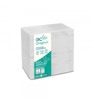 Guardanapos 30x40 1/6 2Fls Branco P&P 150un