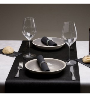 Guardanapos 40x40 2fls P&P Preto 100un