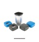 Contentor 60L Plástico Quadrado Iris Cor Metálico sem Tampa