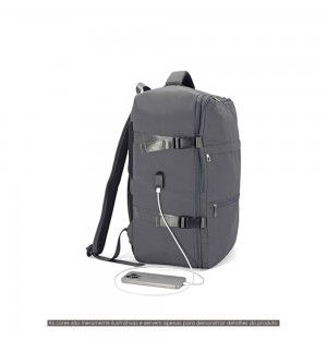 Mochila Viagem 36x45x20cm Bege 1un
