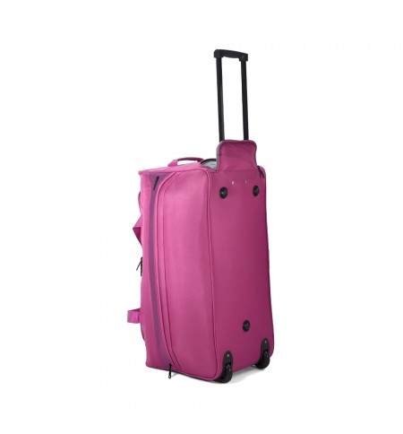 Saco Viagem com Trolley 65x32x30cm Rosa 1un