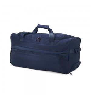 Saco Viagem com Trolley 65x32x30cm Azul 1un