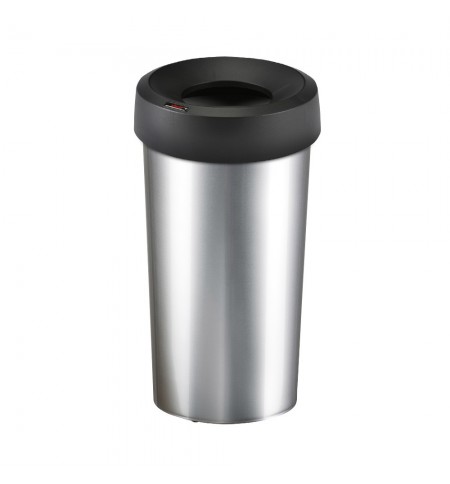 Contentor 50L Plástico Redondo Iris Cor Metálico com Tampa