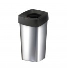 Contentor 60L Plástico Quadrado Iris Cor Metálico com Tampa