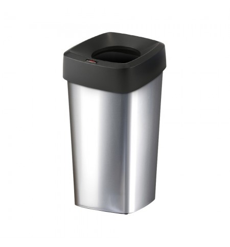 Contentor 60L Plástico Quadrado Iris Cor Metálico com Tampa