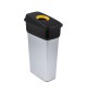 Contentor 70L Cinza/Preto Neo Ecosort com Tampa Amarelo