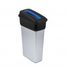 Contentor 70L Cinza/Preto Neo Ecosort com Tampa Azul