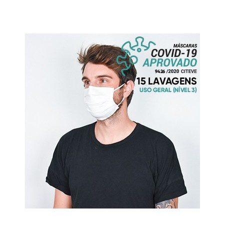 Máscara Reutilizável 15 Lavagens DANIELLE A Branco 1un