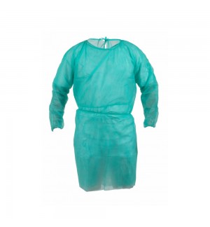 Bata Descartável Polipropileno 20g Verde 1un