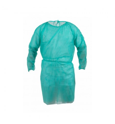 Bata Descartável Polipropileno 20g Verde 1un