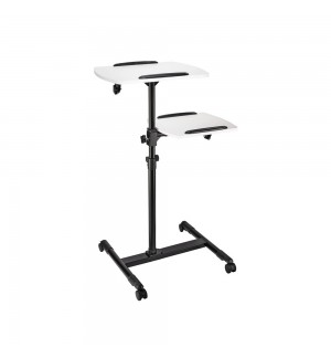 Mesa Apoio Apresentação 42x50/40x35cm 2 Niveis c/Rodas