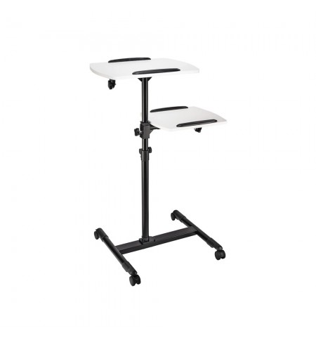 Mesa Apoio Apresentação 42x50/40x35cm 2 Niveis c/Rodas