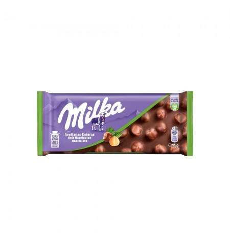 Tablete Chocolate Milka Avelã Inteira 95g