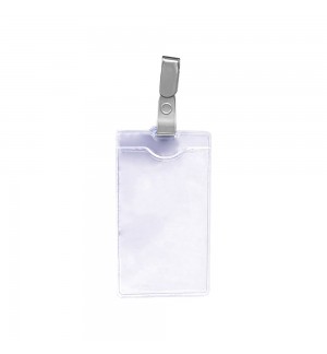 Porta-Nomes Vertical 62x108mm Mola Cinza 12un