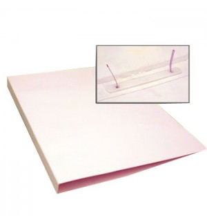 Dossier Cartolina Alto Brilho 310x230x20mm c/Ferragem Branco