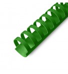 Argolas PVC Encadernar 18mm Verde 140 Folhas 100un